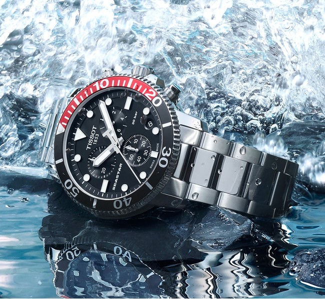 鮮やかなベゼルカラーが夏の腕元を彩る新色、Tissot Seastar 1000