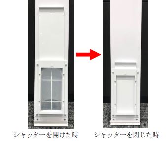 屋外排気用の窓パネルの改良でより快適に 取付工事不要なポータブル