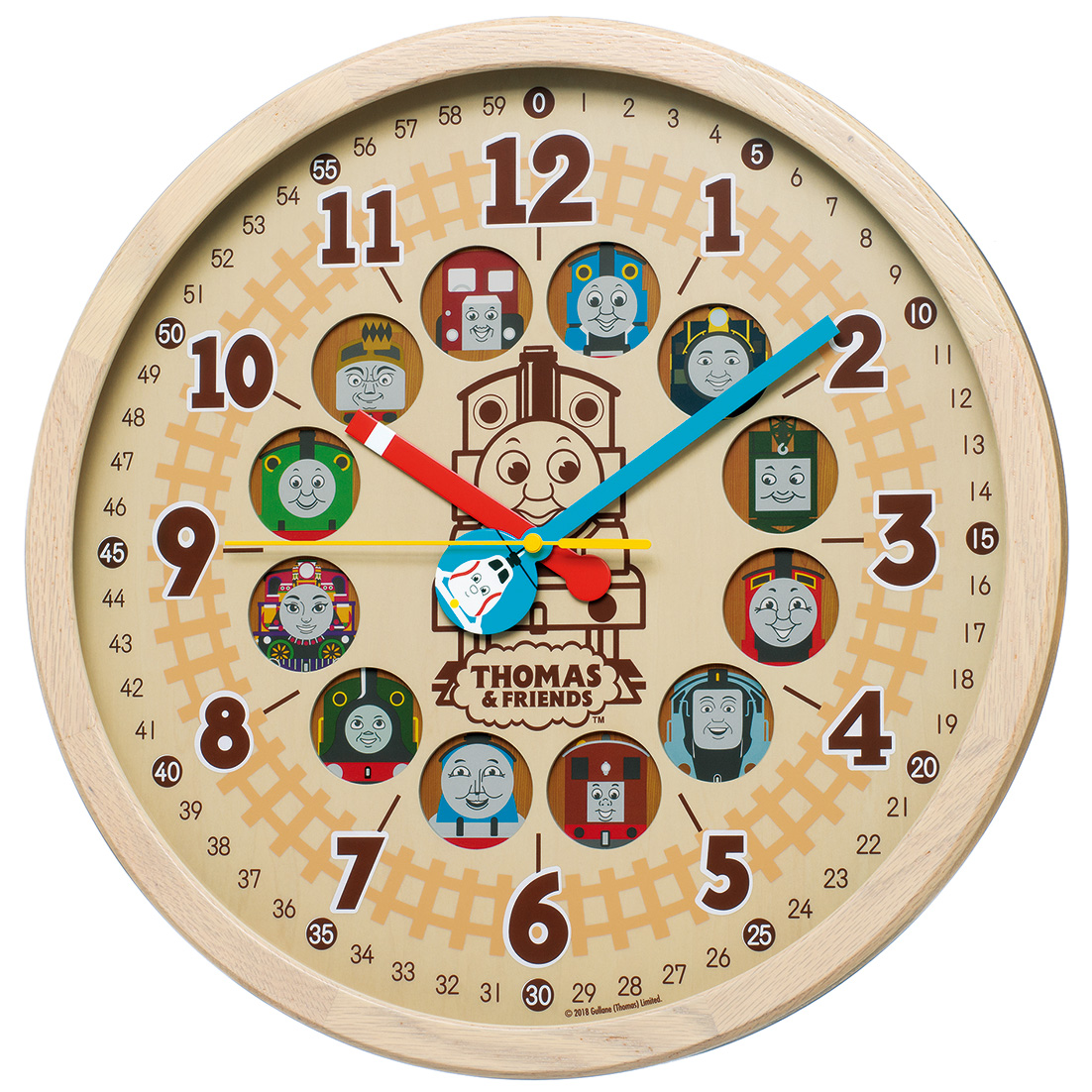 きかんしゃトーマスとなかまたちが大集合 楽しく時計の読み方を覚えられる大型掛時計が登場 セイコータイムクリエーション株式会社のプレスリリース