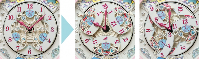 サンリオの人気キャラクターが大集合の家庭用からくり時計を発売 セイコークロック株式会社のプレスリリース