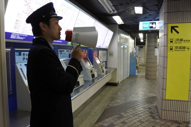 駅構内での使用イメージ