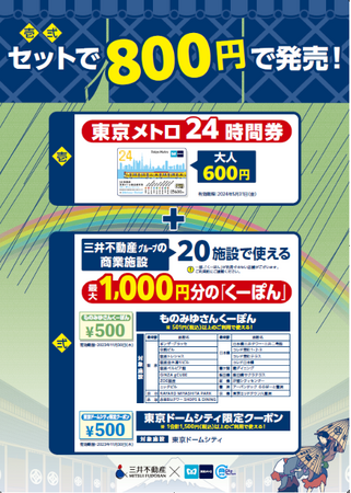 東京メトロ＆三井不動産の連携企画「ものみゆさんくーぽん第4弾」を