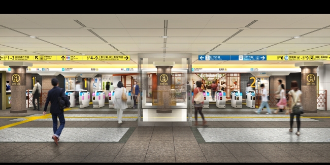 上野駅改札イメージ