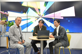 審査員：左から稲垣 竜興 氏、関 文夫 氏（審査委員長）、傘木 宏夫 氏