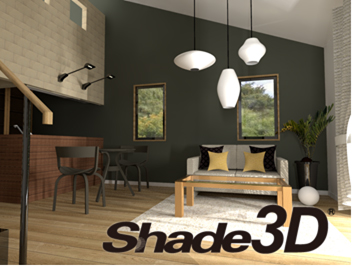 統合型3DCGソフトShade3Dによるカッペリーニ家具モデル（左）を配置検討可能なARシステムを紹介予定