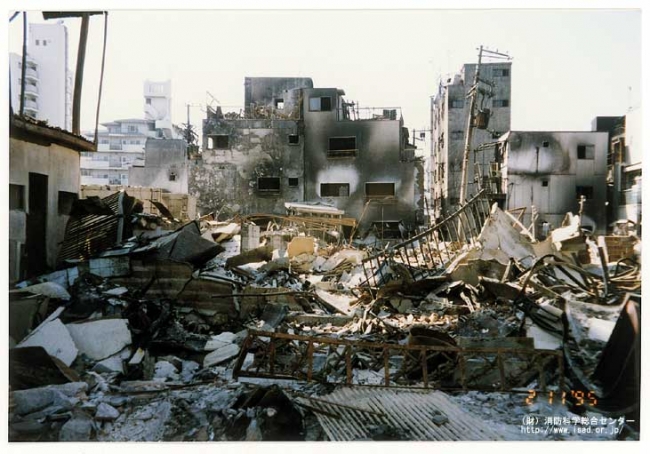 災害写真（首都直下型地震イメージ）／出典：（一財）消防防災科学センター