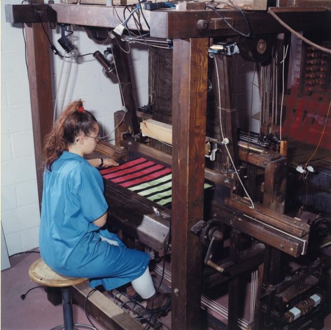 18世紀木製織機