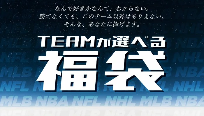 総勢123チームから選べる福袋 予約受付開始！アメリカ4大スポーツ完全網羅！｜株式会社セレクション・インターナショナルのプレスリリース