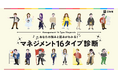 わずか3週間で診断利用回数2.5万回超を達成「マネジメント16タイプ診断」を好評公開中