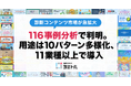 【診断コンテンツ市場が急拡大】116事例分析で判明。用途は10パターン多様化、11業種以上で導入