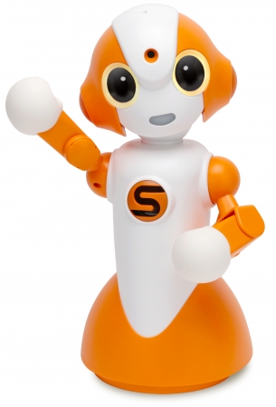 コミュニケーションロボット「Sota®」© Vstone Co.,Ltd. All rights reserved.（声掛けロボット）