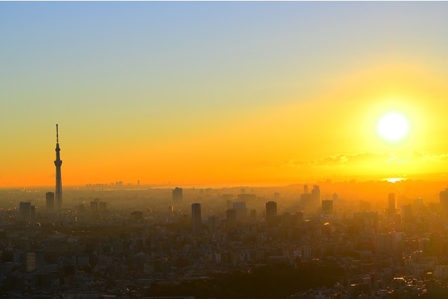 初日の出の様子（2021年撮影）