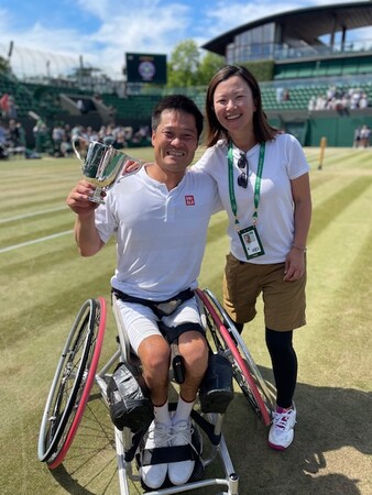 金メダリスト国枝慎吾さんを 支える夫人国枝愛さん トークショー 金メダリスト国枝慎吾さんを 支える夫人国枝愛さん トークショー
