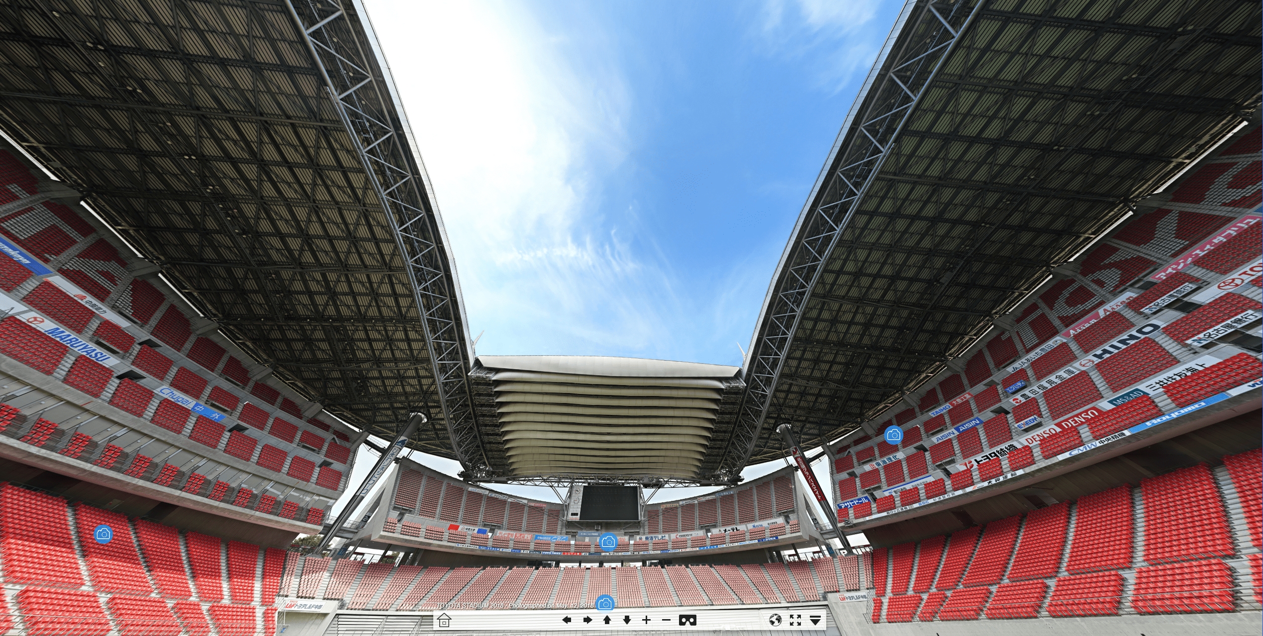 豊田スタジアム 500億画素数超高画質ギガピクセル360 パノラマ写真を利用したvrコンテンツを さらにグレードアップして 3年連続更新 公式サイトで公開 株式会社アジェンシアのプレスリリース