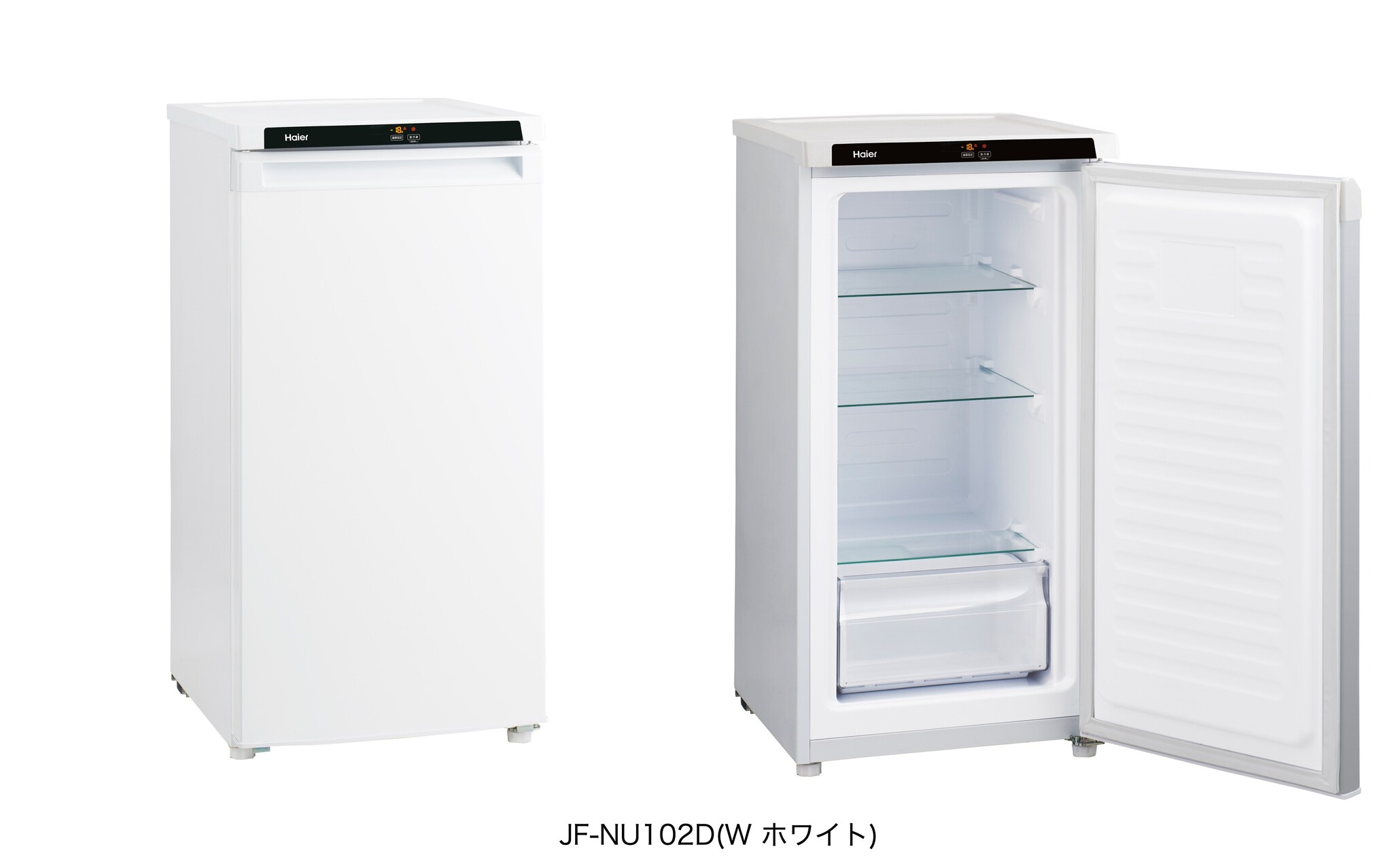 送料無料・名入れ彫刻 美品⭐︎Haier JF-NU102D 冷凍庫☆2022年製