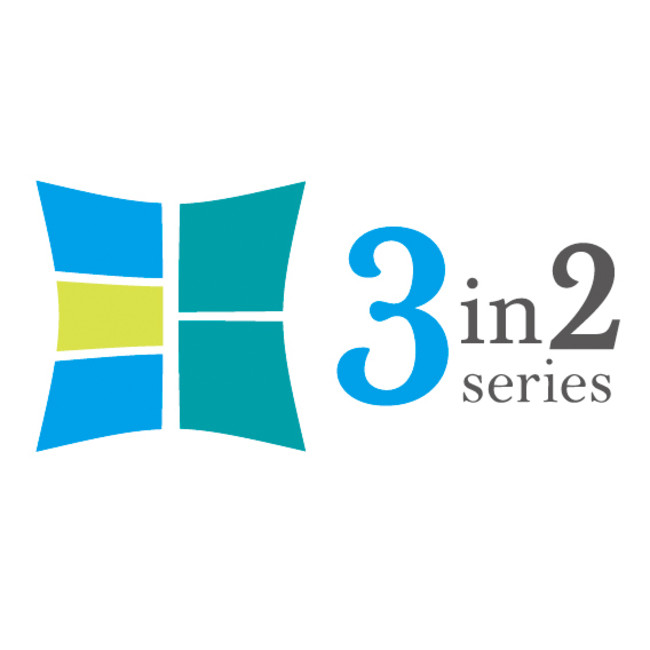 「3in2シリーズ」ロゴ