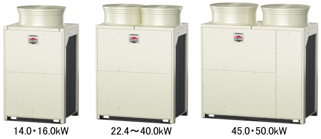 冷暖切換型 「フレックスマルチ高効率タイプ」 (定格冷房能力14.0～150.0kW：全26機種)