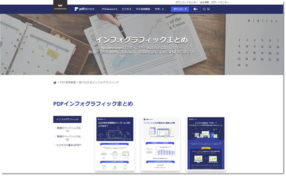 インフォグラフィック公開 Pdf編集ソフト Pdfelement が公式サイトにインフォグラフィック まとめページを新設 株式会社ワンダーシェアーソフトウェアのプレスリリース