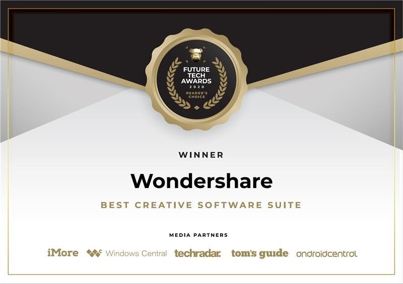 ワンダーシェアーがFuture Tech Awards 2020 Reader's ChoiceでBest Creative Software Suiteを受賞！