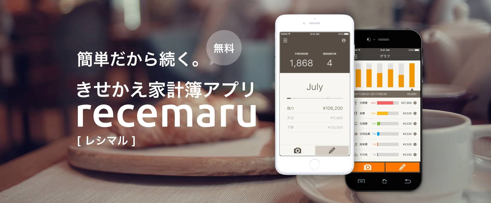 きせかえ家計簿アプリ「recemaru【レシマル】」配信開始｜株式会社MCデータプラスのプレスリリース