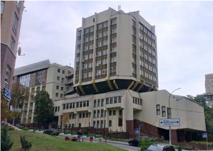キエフ国立言語大学第3号館。日本語学科の教室もこの建物にある。