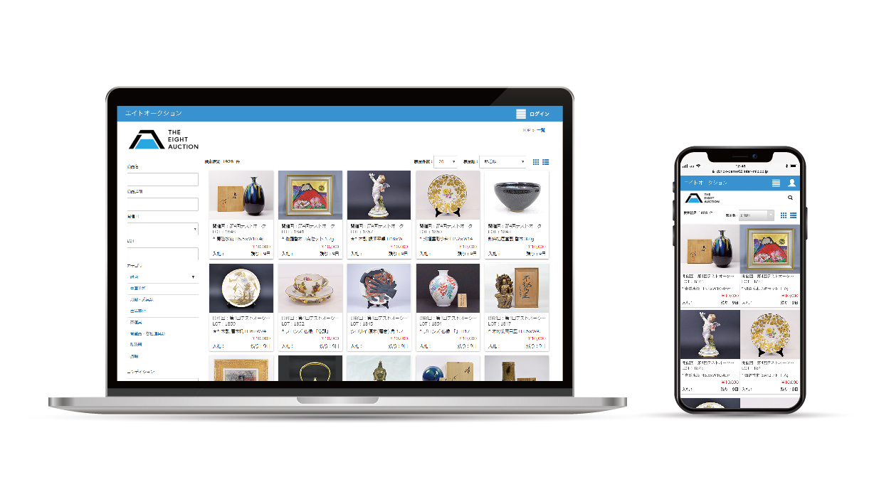 骨董 美術品オークション The Eight Auction 完全オンライン化 バリュエンスホールディングスのプレスリリース