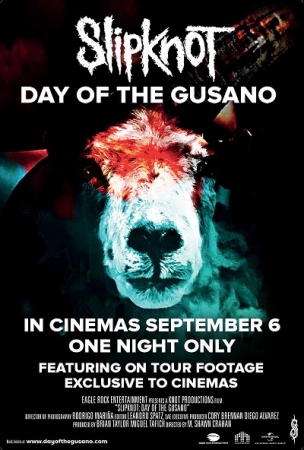 スリップノット初のライヴ映画『DAY OF THE GUSANO』9月6日(水)、世界