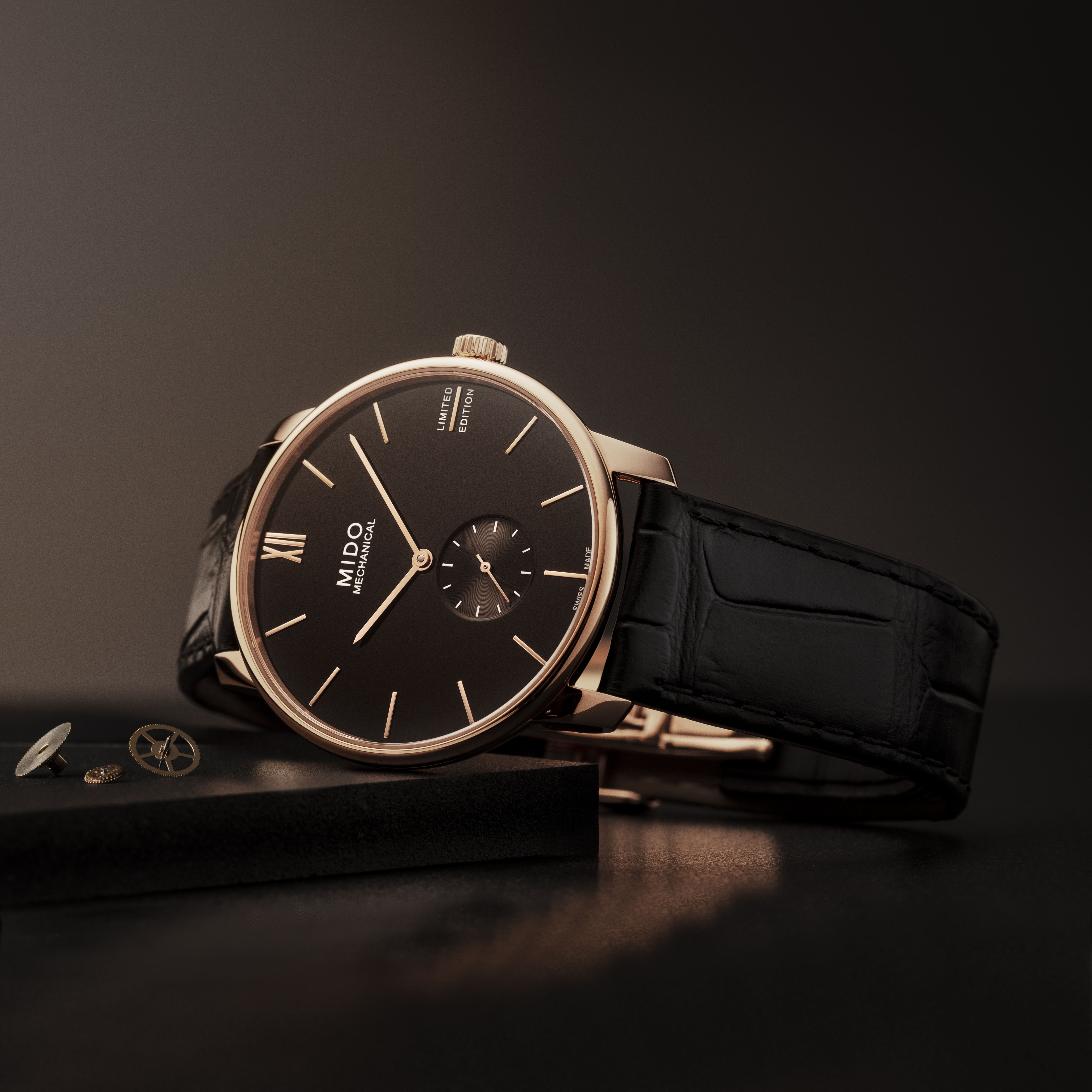 スイスの時計ブランド、ミドー】エレガントな薄型ケースの限定時計 
