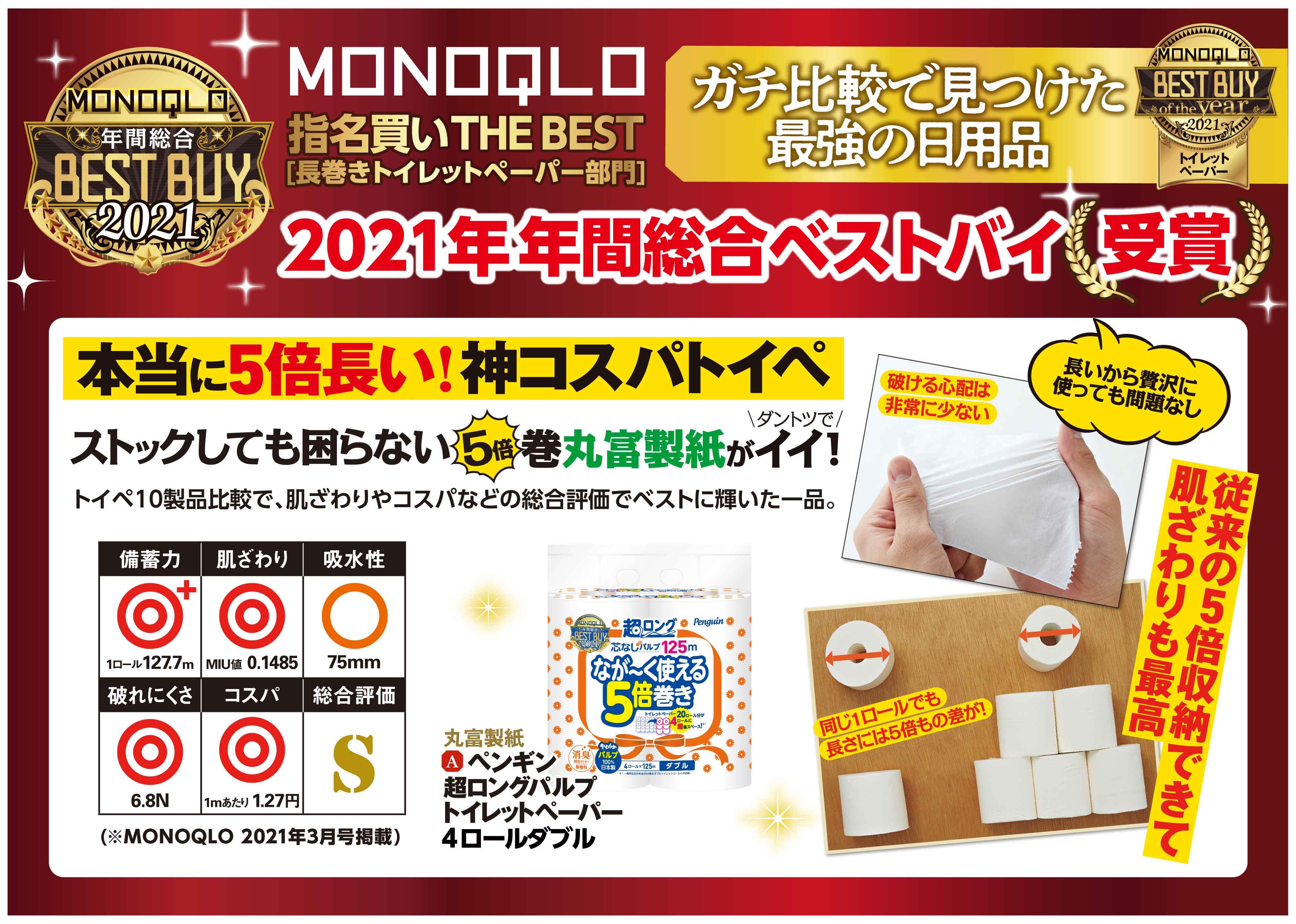 MONOQLOベストバイ受賞記念パッケージ「ペンギン超ロング5倍