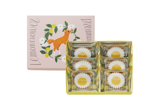 夢見るキツネのレモンフラワー 6個入 価格:1,404円(本体価格:1,300円) 夢見るキツネのレモンフラワー 6個入 価格:1,404円(本体価格:1,300円)