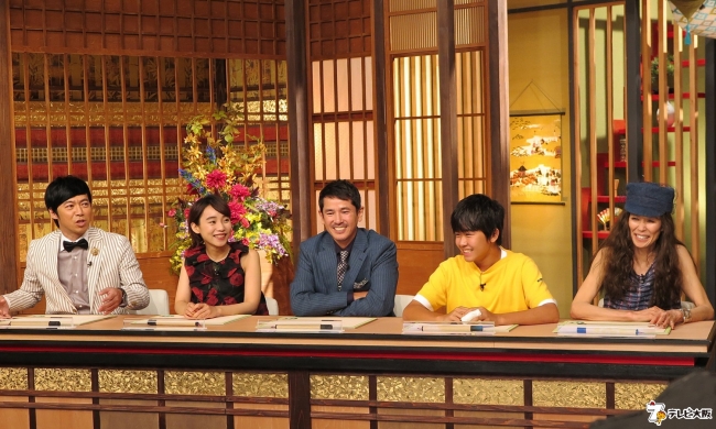 （左から）東貴博、  ベック、  西村和彦、  鈴木福、  萬田久子