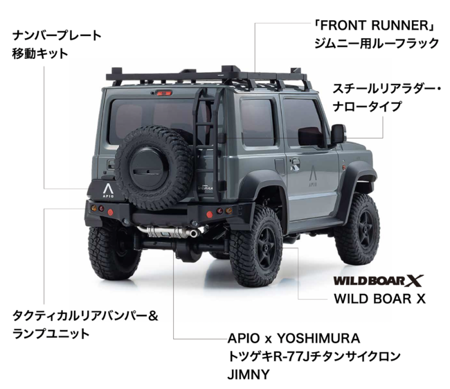 手のひら本格R/Cの決定版、京商ミニッツ4×4 『スズキ ジムニー シエラ