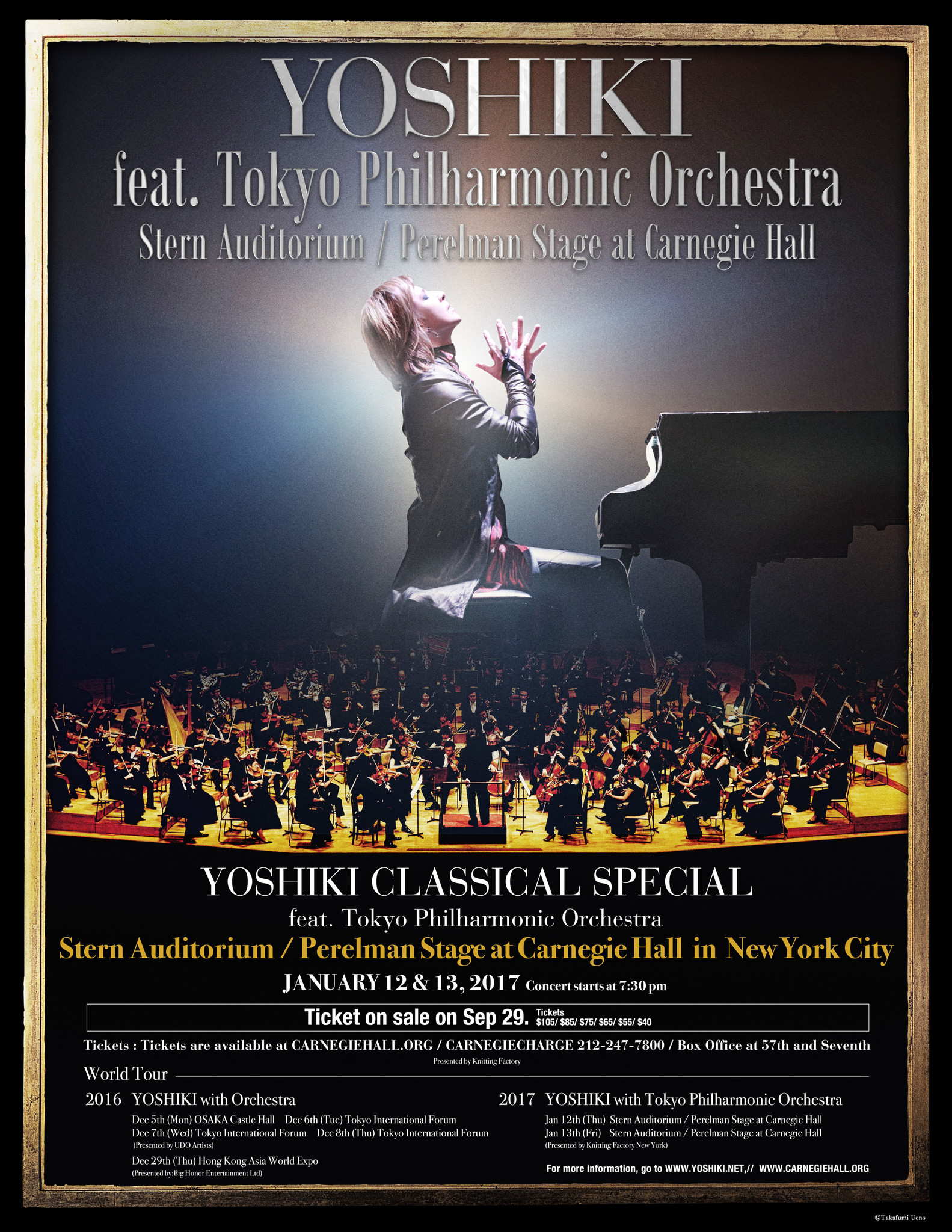 YOSHIKI CLASSICAL SPECIAL WORLD TOUR (12月5日大阪) - コンサート