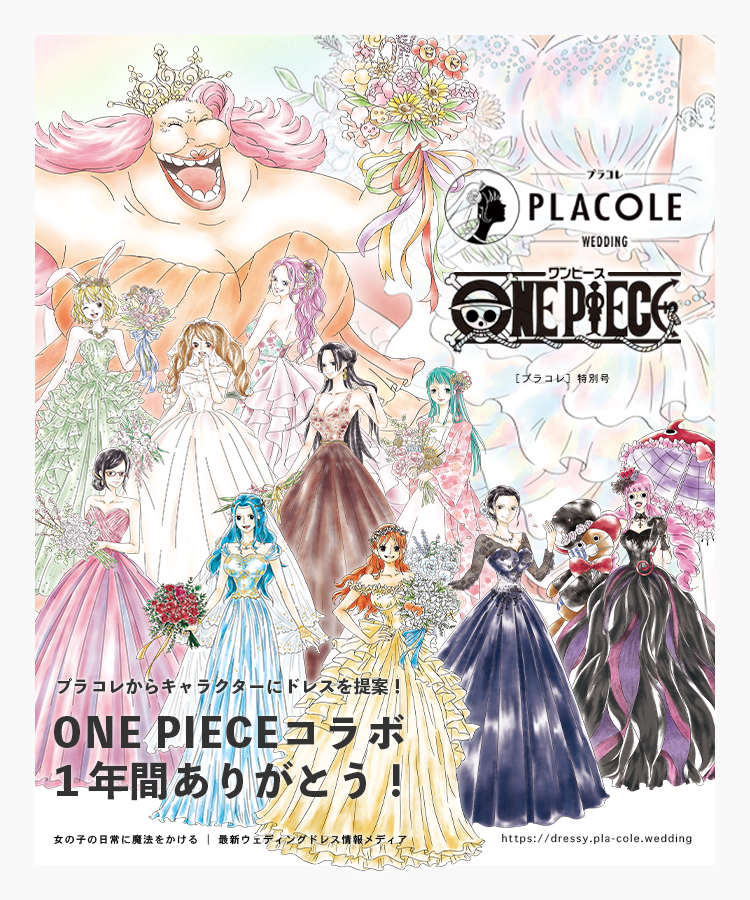 1年間ありがとう 大人気アニメ One Piece ワンピース とプラコレのコラボドレス企画 12キャラクター全員集合 325 サニー号 名 様にクリアファイルをプレゼント 冒険社プラコレのプレスリリース