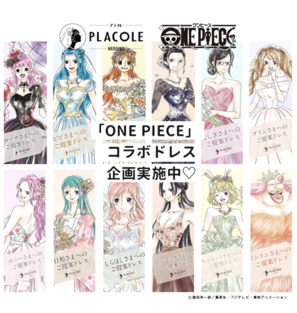 大人気アニメ One Piece ワンピース コラボ企画 プラコレがワンピースキャラクターへ提案したドレス の完全オリジナル実写版の新キャラ 追加販売が決定 冒険社プラコレのプレスリリース