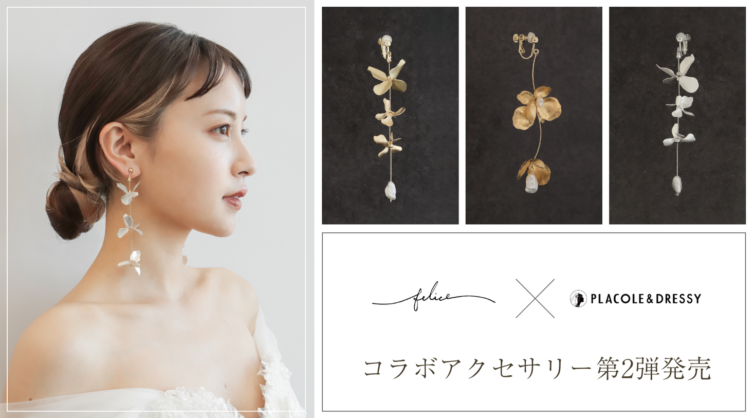 【好評につき新商品】felice × PLACOLE&DRESSYコラボ