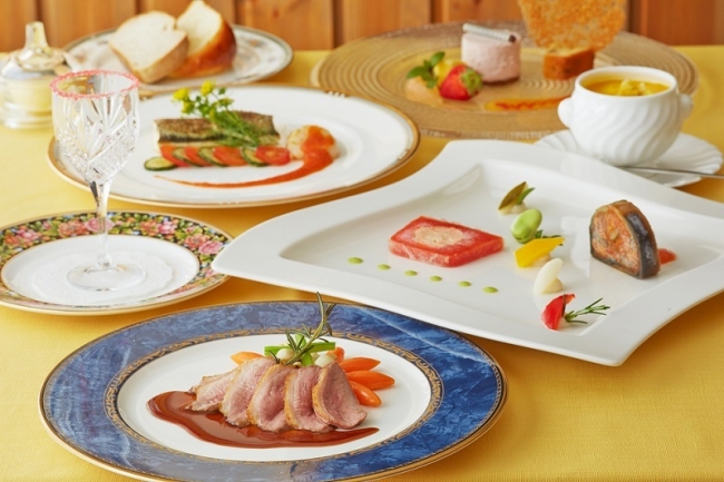 1位　「オーベルジュ　ミヨー」　フランス料理のフルコース例