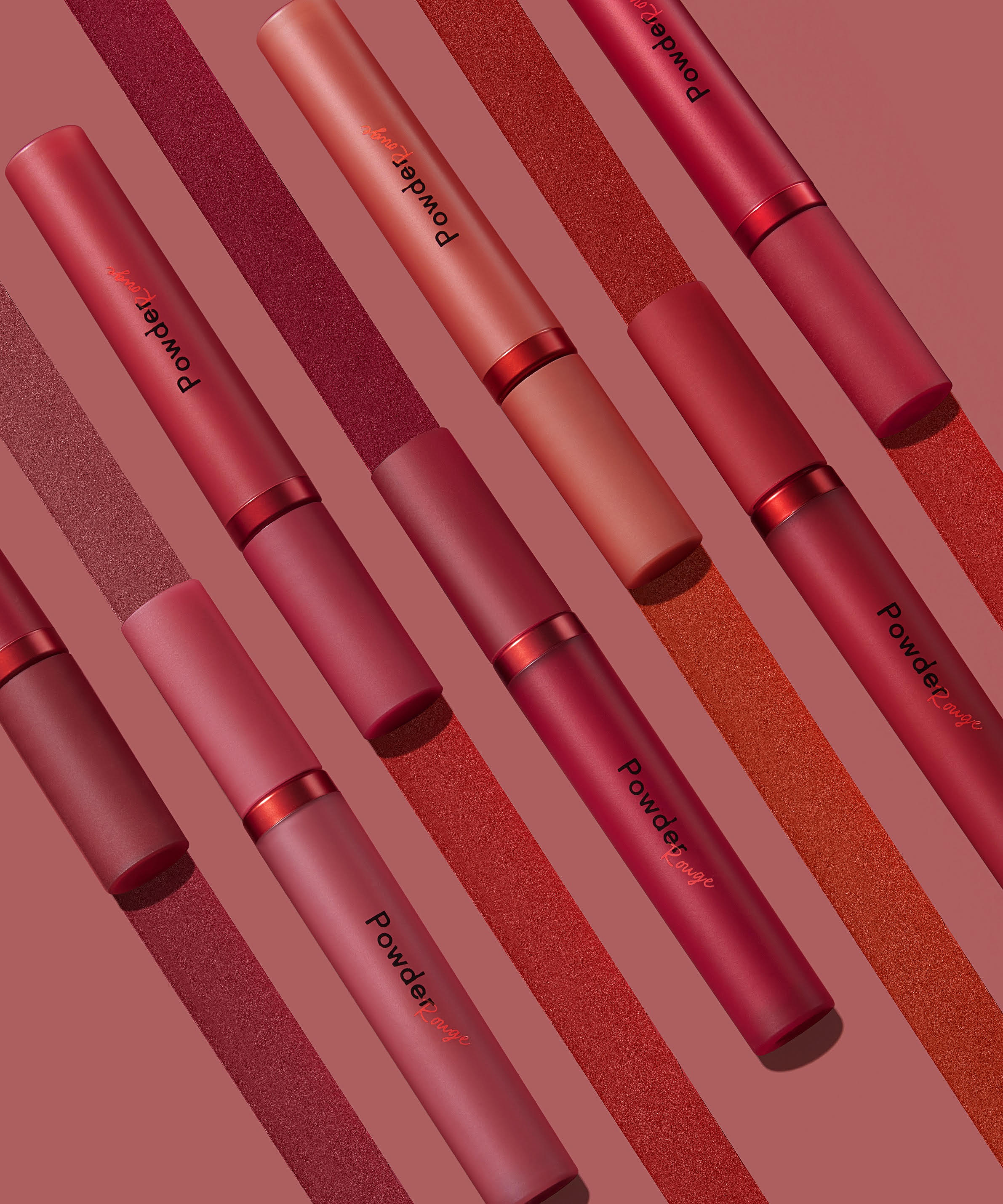 レッドの魔法でレディに色づく、濃密なマットリップPowder Rouge Tint  『パウダールージュティント』2020年2月1日 発売予定