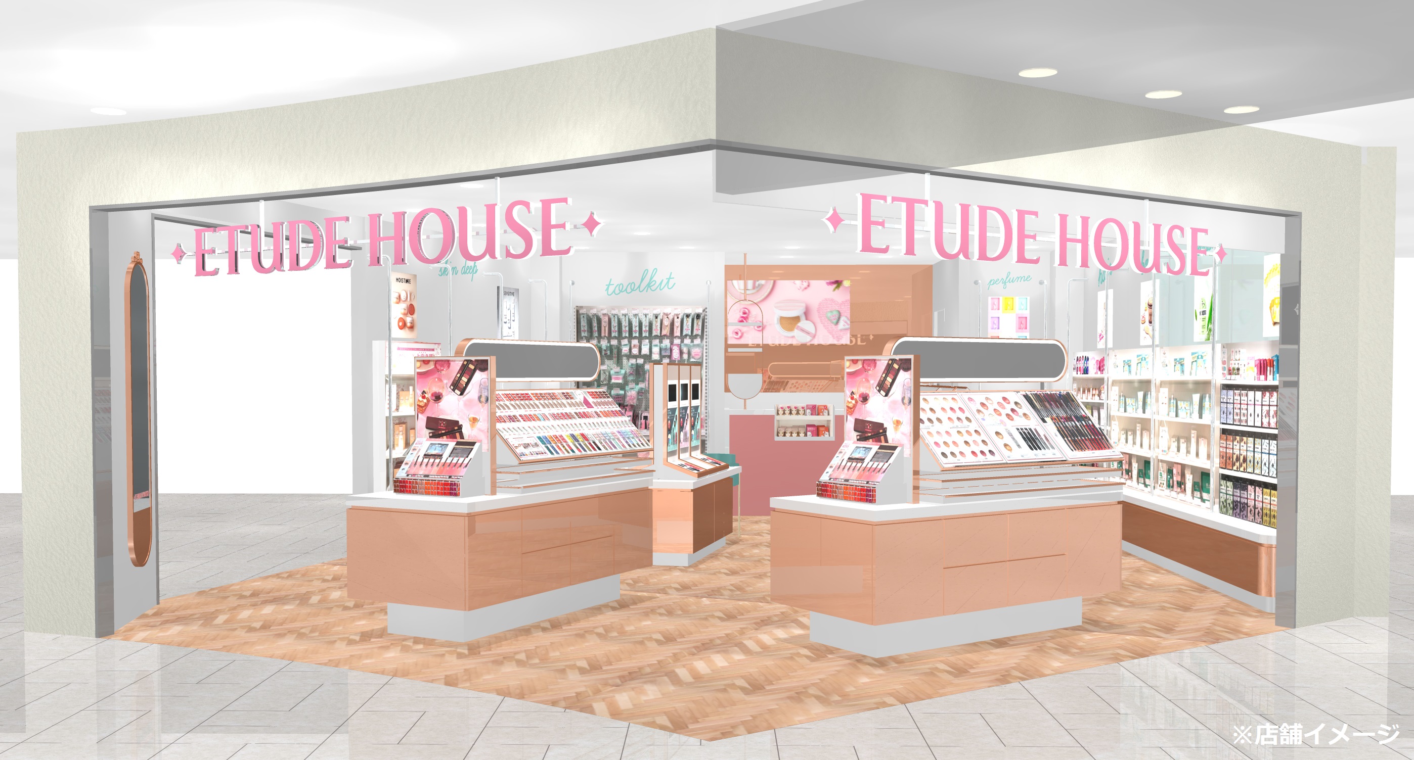 Etude House エチュードハウス 3月1日 木 に最新設備を取り揃え 天王寺ミオ店 リニューアルオープン アモーレパシフィックジャパン株式会社のプレスリリース
