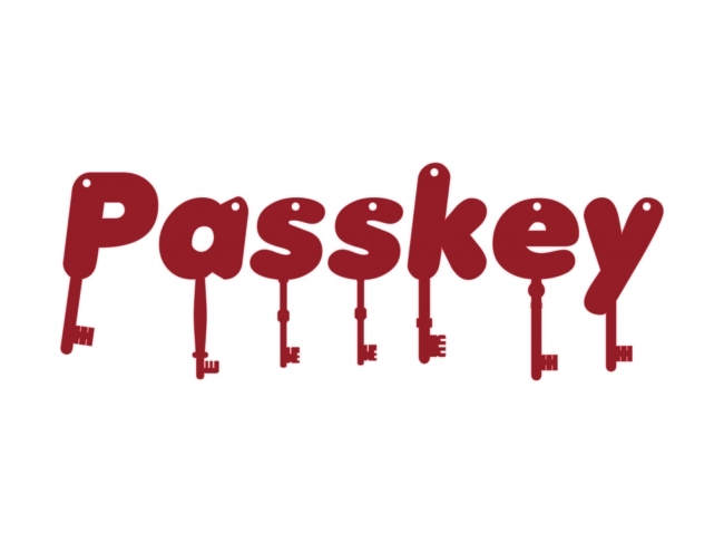 Passkeyロゴ（背景白）