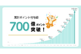 ポイントサイト「モッピー」が累計ポイント付与額700億ポイントを突破！
