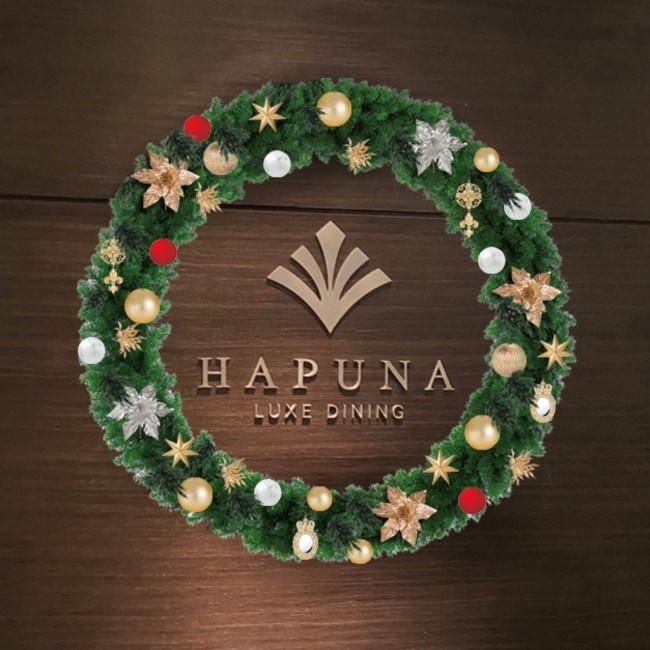 テーマカラーで統一した 「LUXE DINING HAPUNA」　装飾