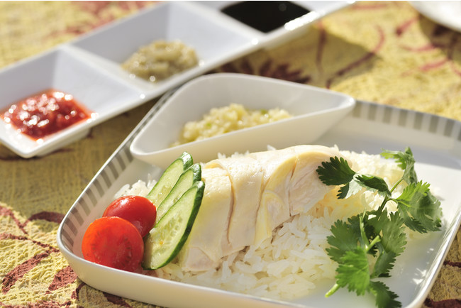シンガポール航空の機内食で提供している レシピを元に作ったシンガポールチキンライス
