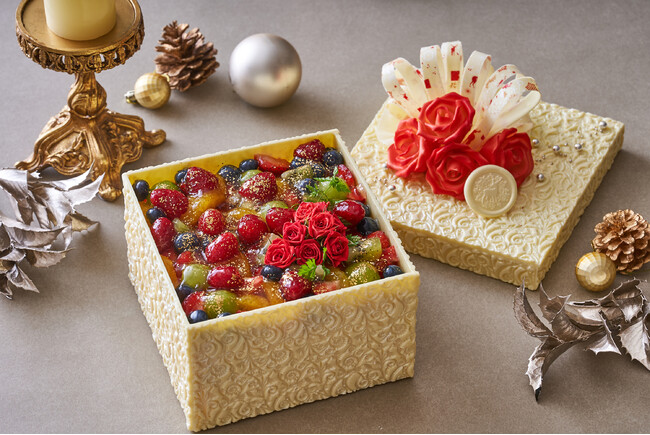 バラのブーケをモチーフしたプレゼントボックス