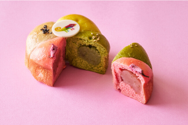 色に合わせて4種の異なる味に仕上げたカラフルパン（ブーランジュリーシナガワ）