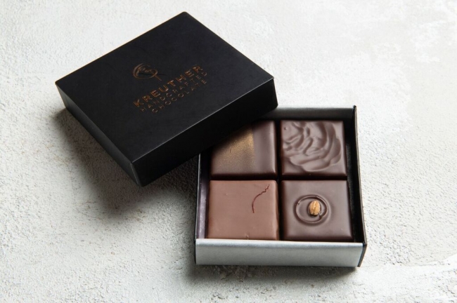 「KREUTHER HANDCRAFTED CHOCOLATE」のチョコレート