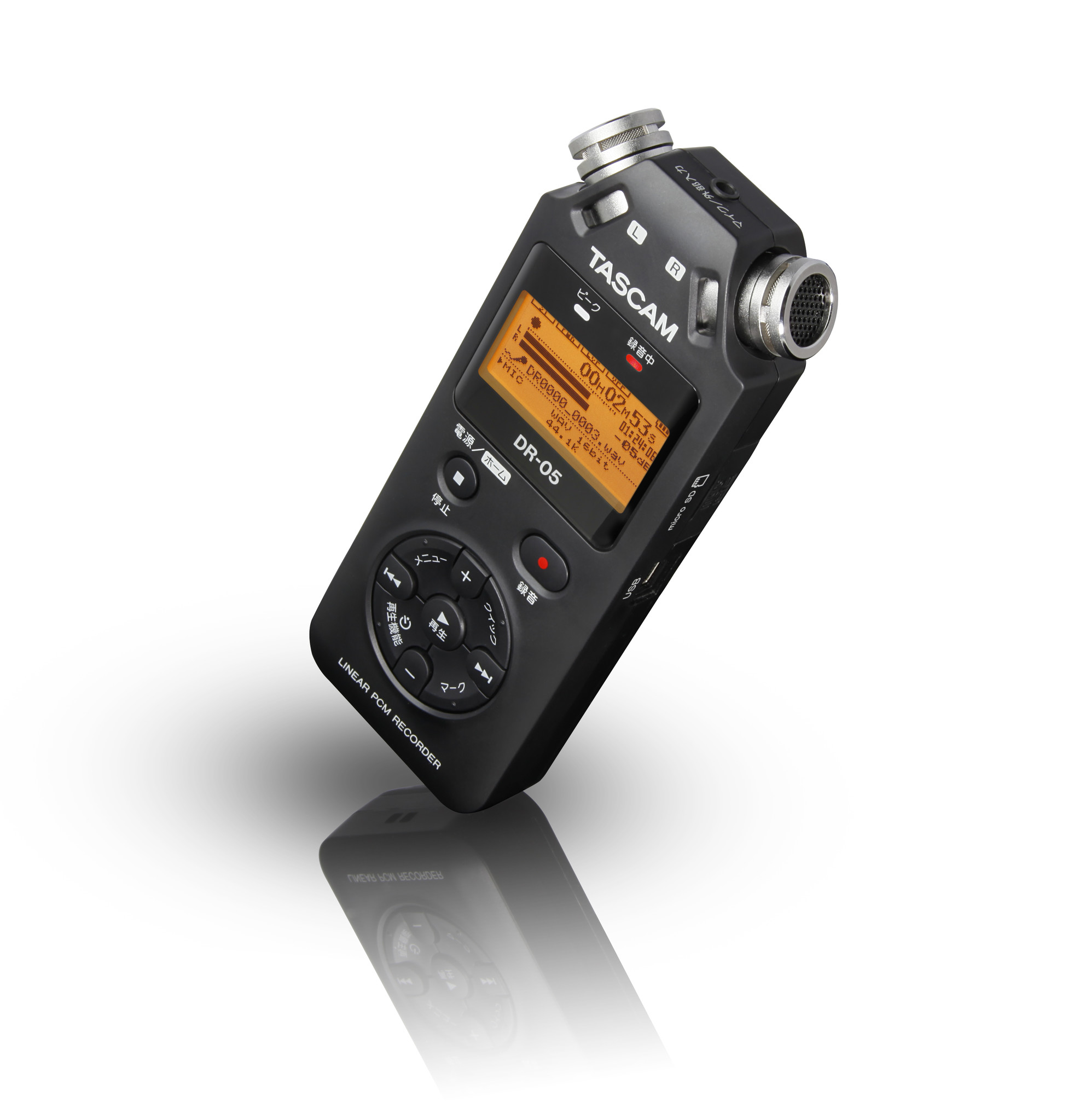 好評を博す無指向性ステレオコンデンサーマイク搭載のリニアpcmレコーダー Dr 05 Ver2 Jj が10月下旬より新発売 ティアック株式会社のプレスリリース