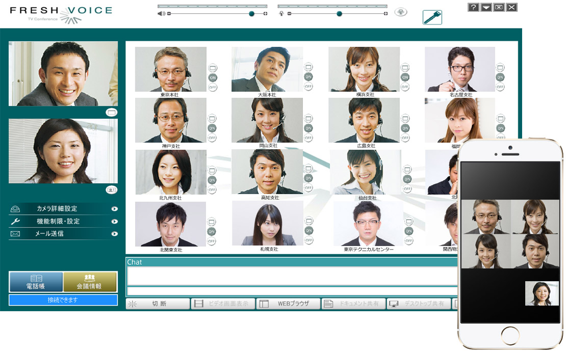 テレビ会議 Web会議freshvoiceをメジャーバージョンアップ エイネット株式会社のプレスリリース