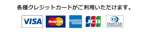 クレジットカード対応ブランド