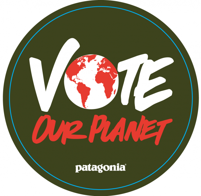 「Vote Our Planet  私たちの地球のために投票しよう」　キャンペーンステッカー